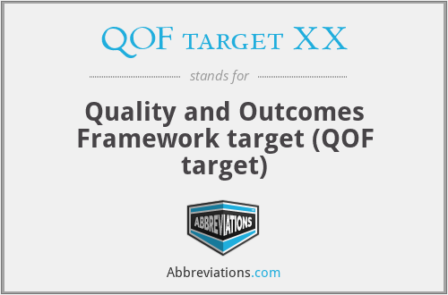 What does QOF TARGET XX stand for?
